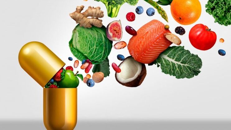 vitaminas em alimentos para a função cerebral